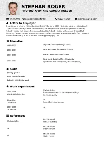 Reporter  resume example